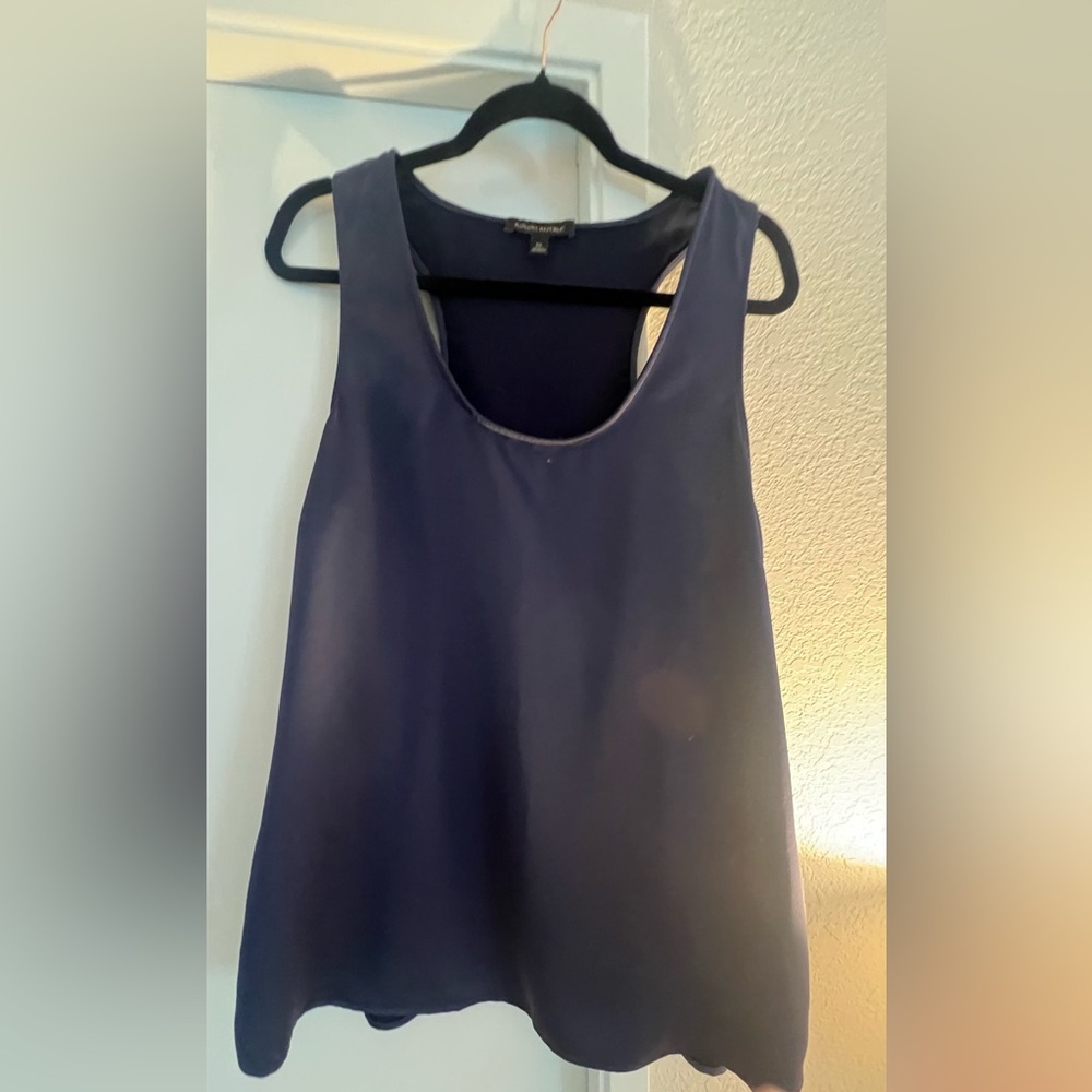 🧵 Banana Republic Navy Blue Shell Top | Size XL